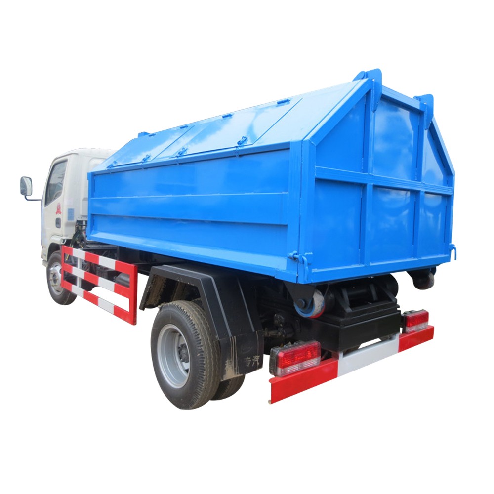 Dongfeng 3 Ton Bin Lifter Vuilniswagen